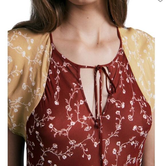 NWT RAG & BONE Sam Patchwork Maxi Dress-J11 - Picture 6 of 7